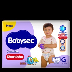 Fralda Babysec Shortinho Mega G C/24(6)