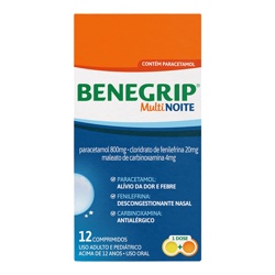 Benegripe Multi Noite 12comp