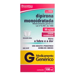 Dipirona Sodica 50mg 100ml  Bio