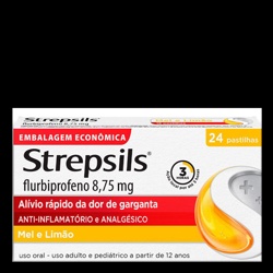 Strepsils Mel E Limao C/24´past