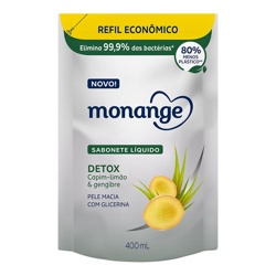 Sabonete Monange Liq Detox 400ml Refil