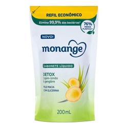 Sabonete Monange Liq Detox 240ml Refil