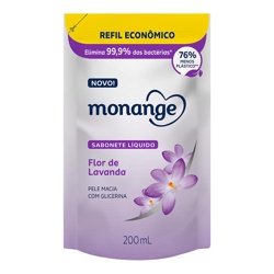 Sabonete Monange Liq Flor Lavanda 240ml Refil