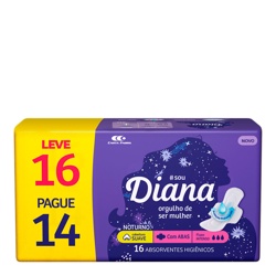 Absorvente Diana Noturno C/16