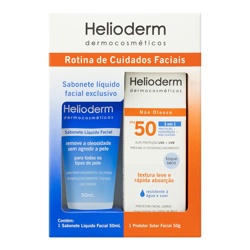 Kit Helioderm Facial Fps50+sab Liq 50ml
