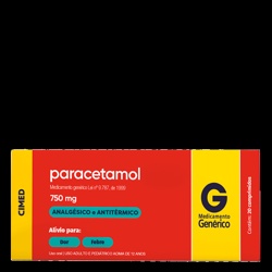 Paracetamol 750mg C/20cpr