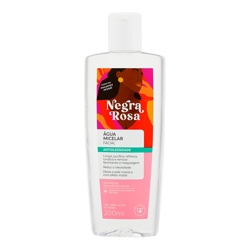 Agua Micelar Negra Rosa Facial 200ml