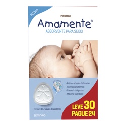 Absorvente P/seios Amamente 30un