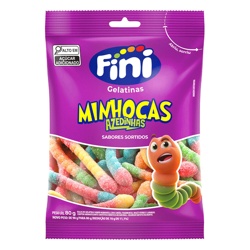 Fini Balas Gelatina Minhoca Citrica 100g