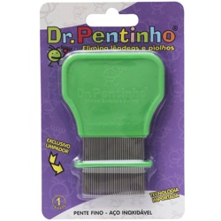 Pente Fino Aco Inox Dr Pentinho Verde