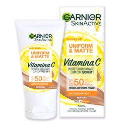 Protetor Fac Garnier Fps50 40g Unif/mat Mor