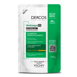 Shampoo Dercos Anticaspa Secos Refil 200g