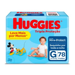 Fralda Huggies Tripla Hiper G 78un