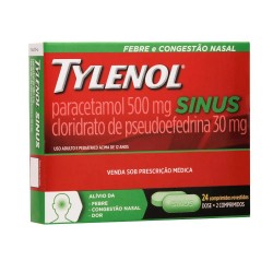 Tylenol Sinus 500mg C/24 Cprs