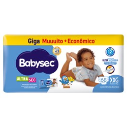 Fralda Babysec Giga Xxxg C/64