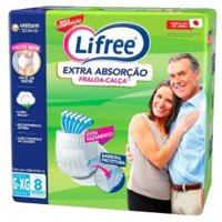 Lifree Fralda Calca Extra Abs G/xg 8x6pc
