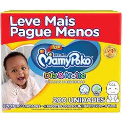 Lenco Umidecido Mamypoko 200un Dia Noite