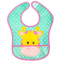 Babador C/bolso Animal Fun Girafa Buba